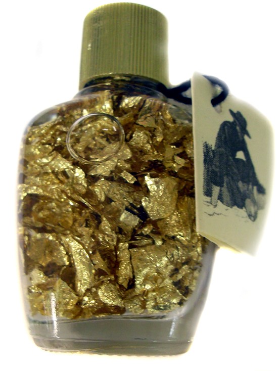 Gold Flakes from Brazil helps remove blockages very little actual gold  4747